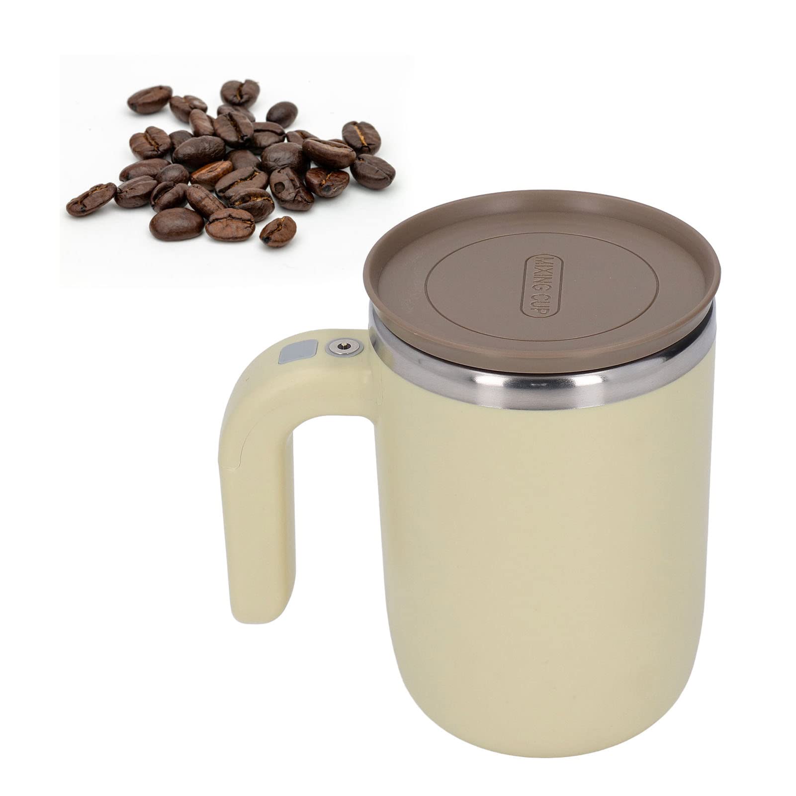 lvifloae Auto Stir Coffee Mug Magnetic Rechargeable Electric Auto Stir Stainless Steel Mug for Coffee, Tea, Hot Chocolate, Milk, Tea, Office, Home, Kitchen