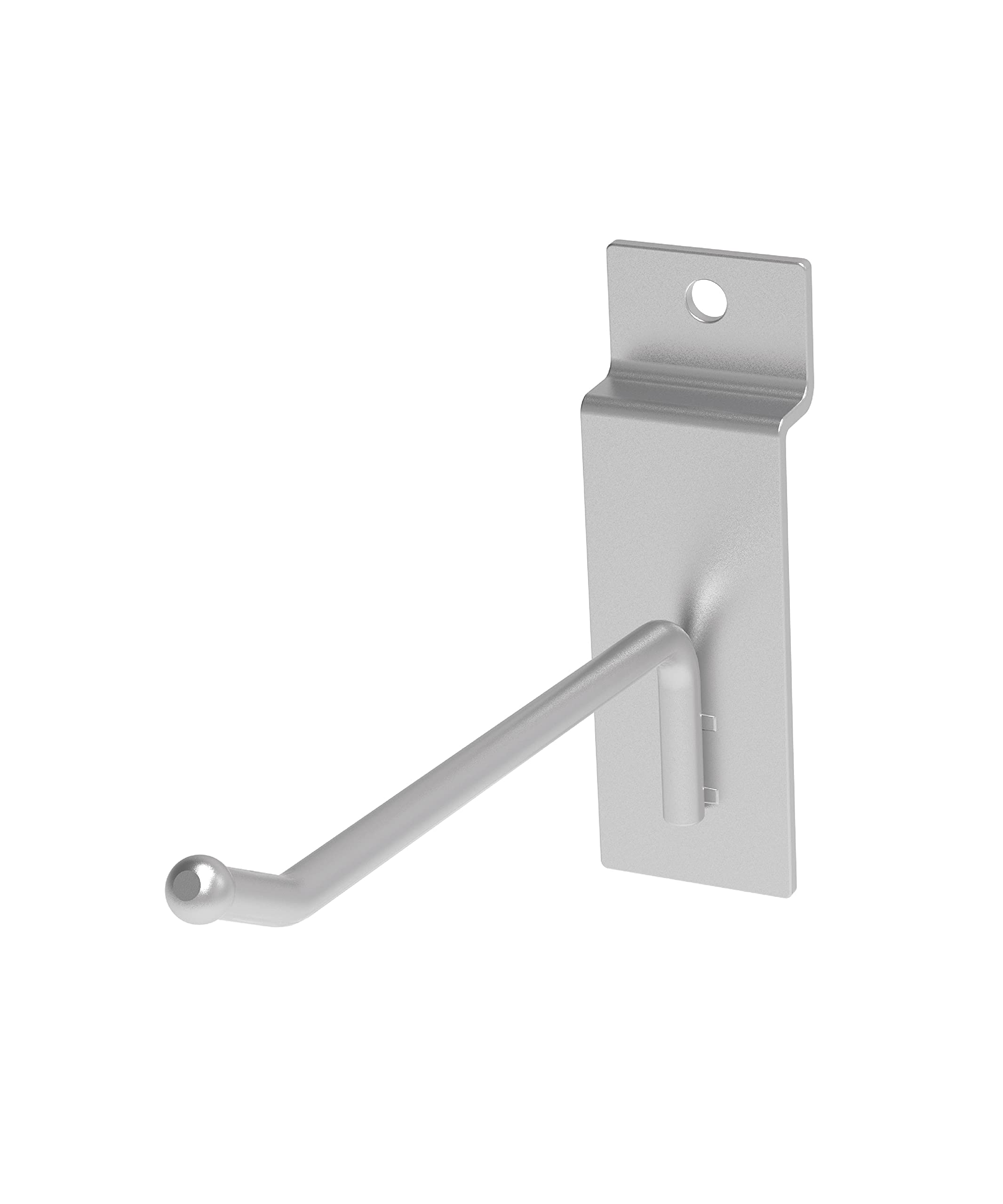 unpPOETISKE Slatwall Hook Heavy Duty Grid Commercial Grade Metal Sliver Shelving Assortment Garage Storage Organizer 4" 32p