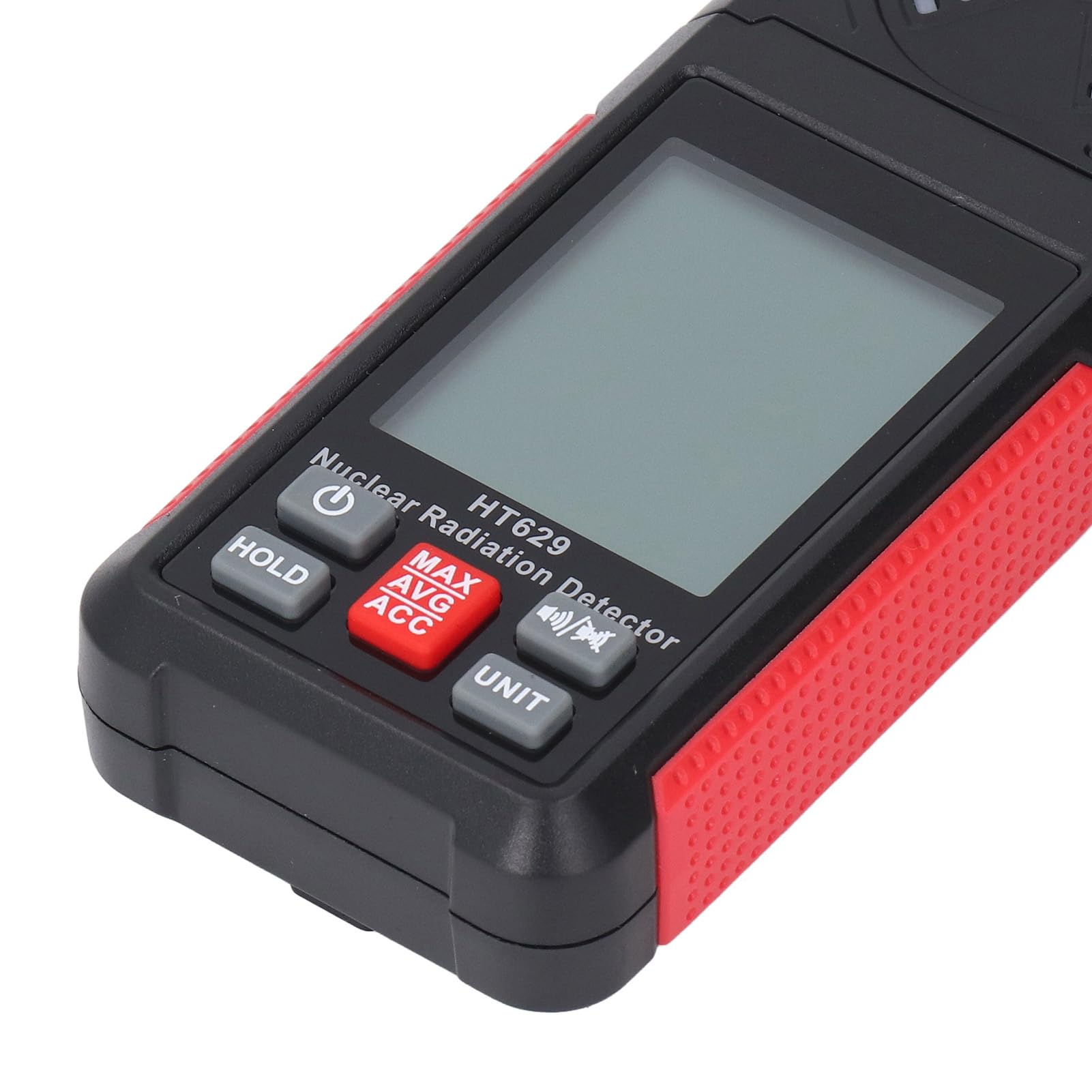 HT629 Detector de Radiación Nuclear Portátil Monitor Medidor Alta Sensibilidad 0.00μSv/h‑50000μSv/h Alarma de Luz Sonora Bajo Consumo de Energía para Inspecciones de Oficinas en