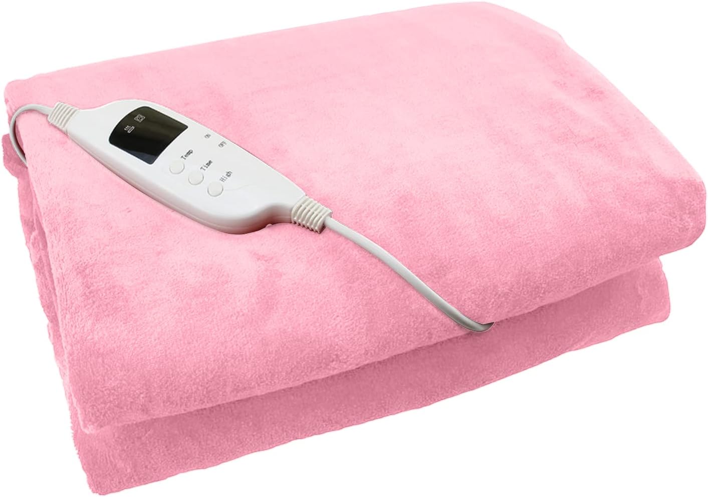 GLOW MASTER UK Electric Heated Throw Baby Pink Over Under Blanket