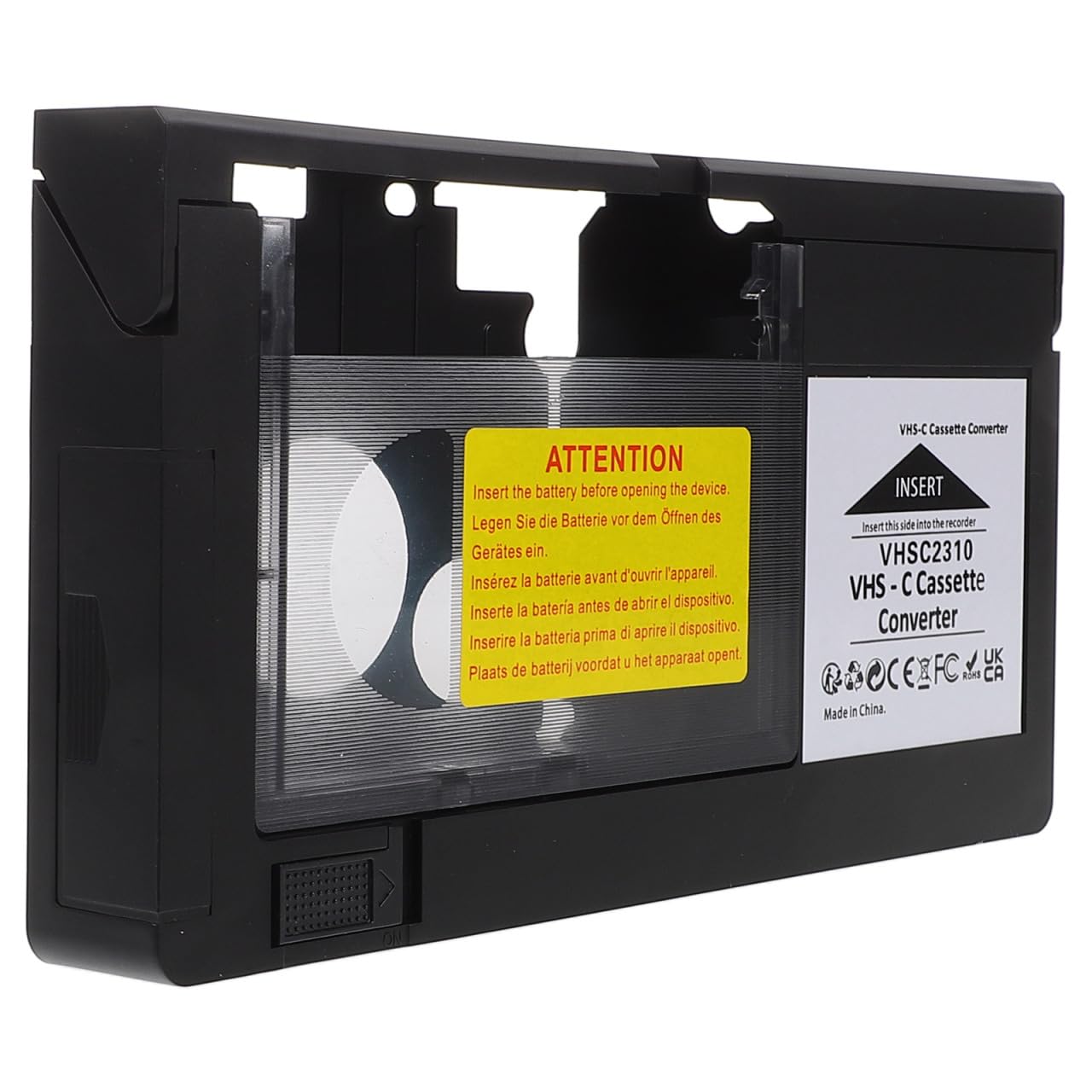 SOIMISS Adaptateur Cassette VHS-C vers Boitier Conversion Numerique Lecteur Camescope Magnetoscope Numerisation Video Archive Famille Souvenir Maison Cinema Transfert Outils Accessoire 7.27 inches