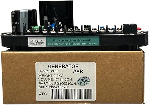 AVR R180 Automatic Voltage Regulator | 180V to 310V Generator Voltage Stabilizer | Reliable Power Control for Generators