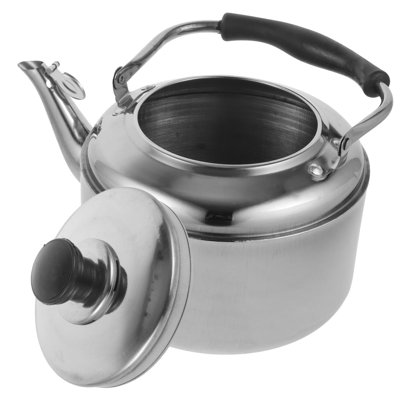Sewroro Hervidor de Agua y Cómodo Silbato de 3000ml de Acero Inoxidable Plata para Cocina Doméstica