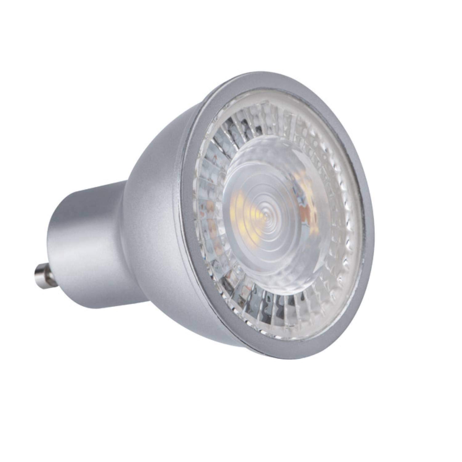 10x GU10 7,5 Watt regulable blanco frío juego de lámparas LED - bombilla con cristal frontal mate 230V - bombilla
