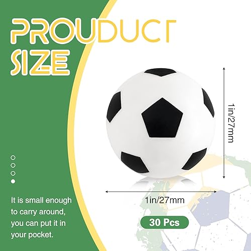 Miniatura 2 de 30 pelotas rebotantes, pelotas de fútbol rebotantes, pelota de fútbol de goma de rebote alto para aliviar el estrés, paquetes de recuerdos de fiesta