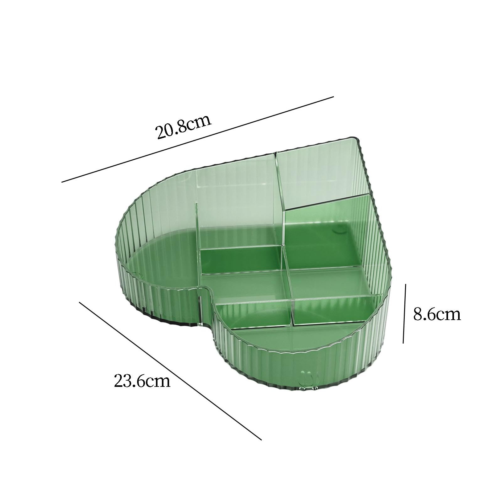 CALANDIS™ Cosmetic Organizer Countertop Cosmetic Display Case for Bathroom Office Home Green | Storage Boxes | Home Organization | Household Supplies & Cleaning 1