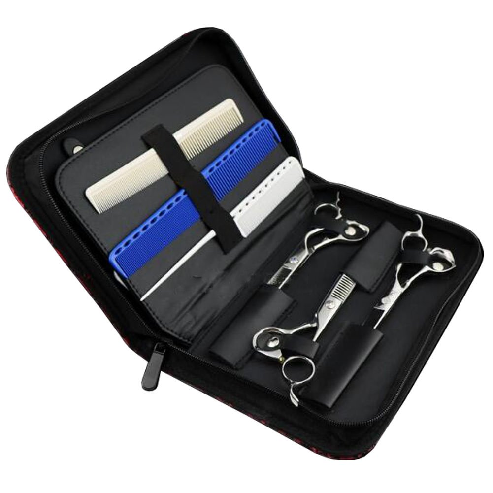 Amazon | CAMOAR シザーケース ジッパー レザー ハサミ収納 美容師