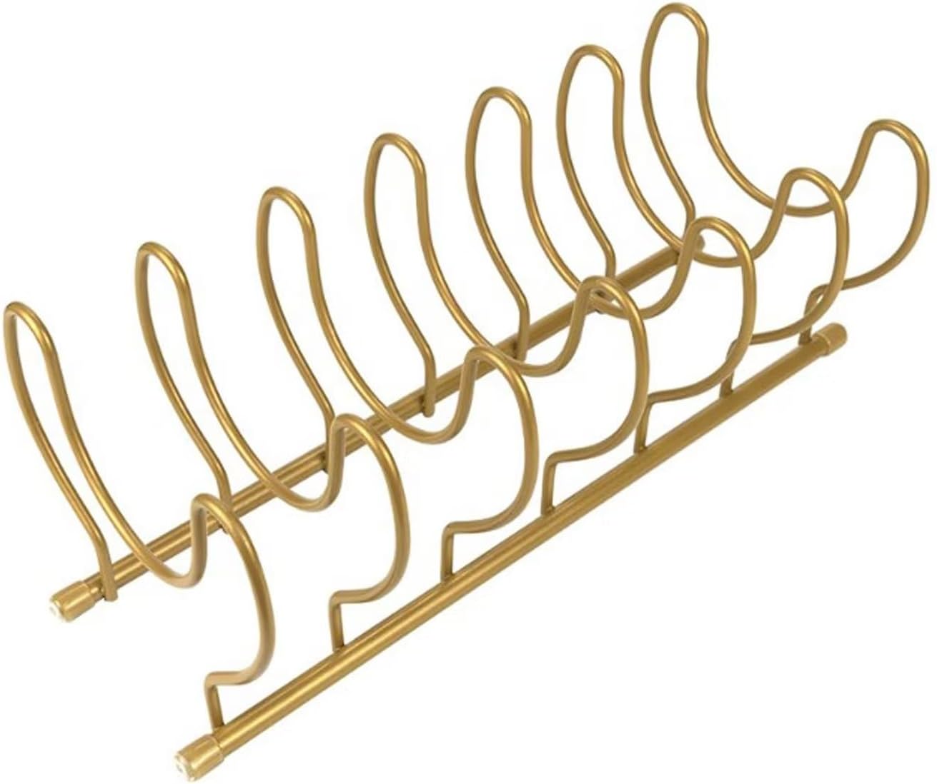 Typutomi Dinner Plate Holder, Metal Plate Drying Rack Pot Pan Lid Holder Rack