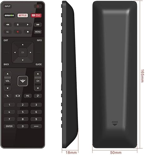 Control remoto universal XRT122 de repuesto para todos los televisores inteligentes VIZIO D32-D1 D32H-D1 D32X-D1 D39H-D0 D40-D1 D40U-D1 D55U-D1