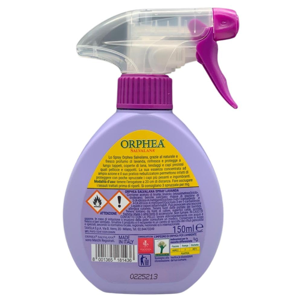 3X Spray Salvalana al Profumo di Lavanda, Rinfresca e Protegge Tappeti, Coperte, Tendaggi e Capi Preziosi Quali Pellicce e Cappotti + Tarmiblok Proteggi & Profuma
