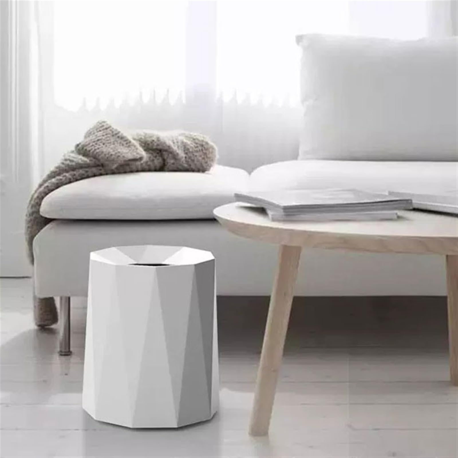 Pattumiera da bagno Pattumiera for la camera da letto di casa, soggiorno, cucina, ufficio, moderno, lusso leggero, elegante, creativo, semplice cestino for i rifiuti Bidoni della spazzatura per intern