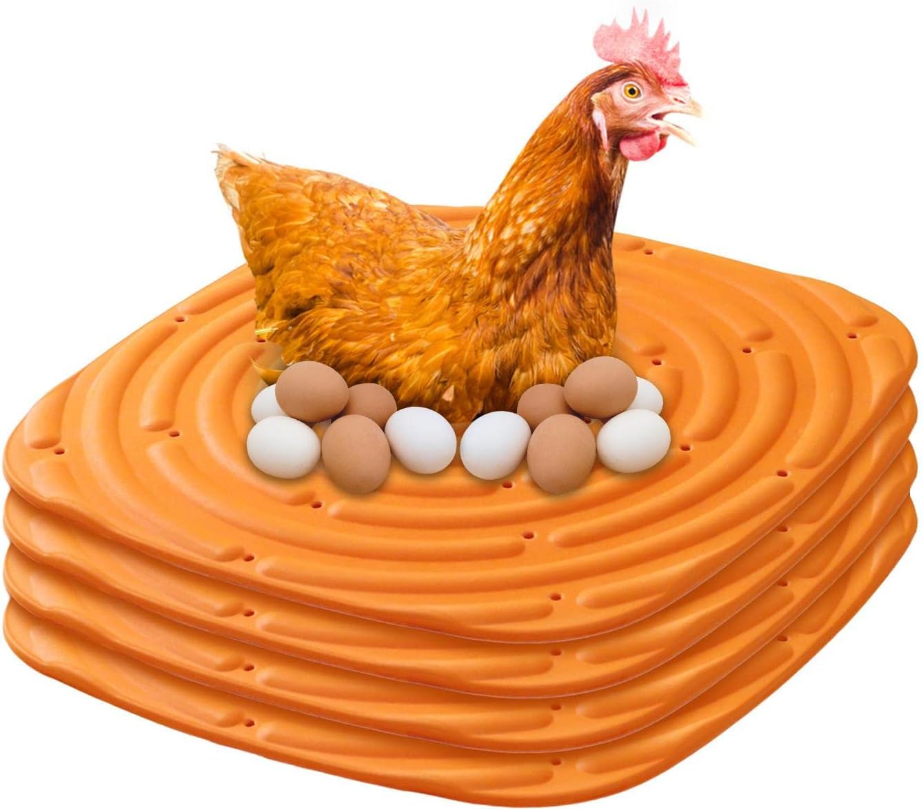 Lot De 12 Tapis De Nidification Lavables Pour Poulailler, Tapis De