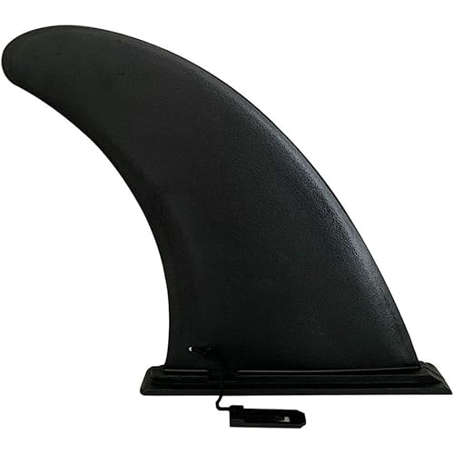 Aqua 9" Surfboard Fin – Inflatable Paddleboard Fin – Quick Release Detachable Longboard Center Fin – Easy DIY No-Tool Installation – Improves Stability – Ideal for Beginners and Pros