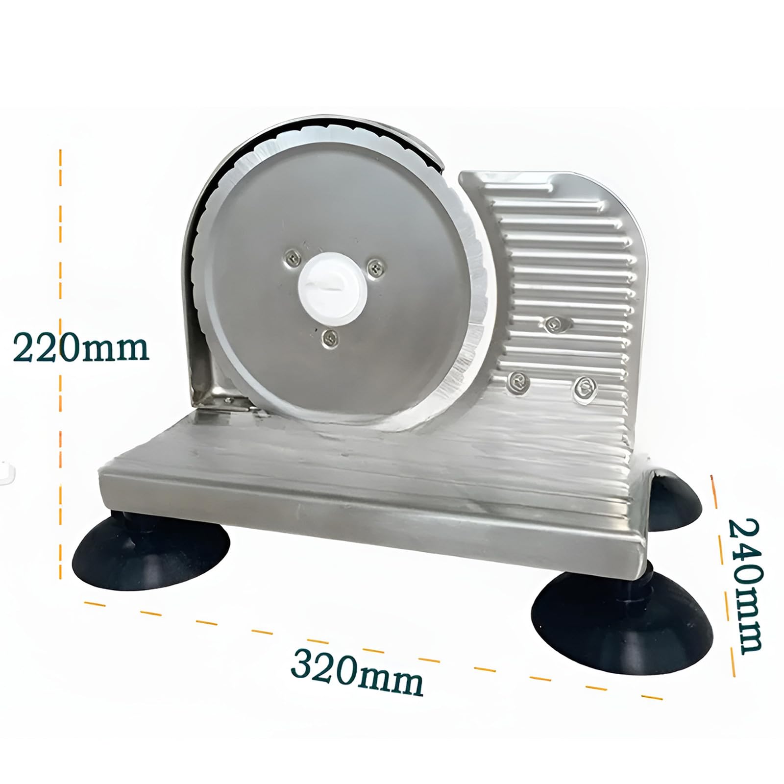Cortador manual de pan con grosor ajustable, cortador de manivela para masa madre casera y pan sándwich, rebanadas uniformes con escala y base de succión