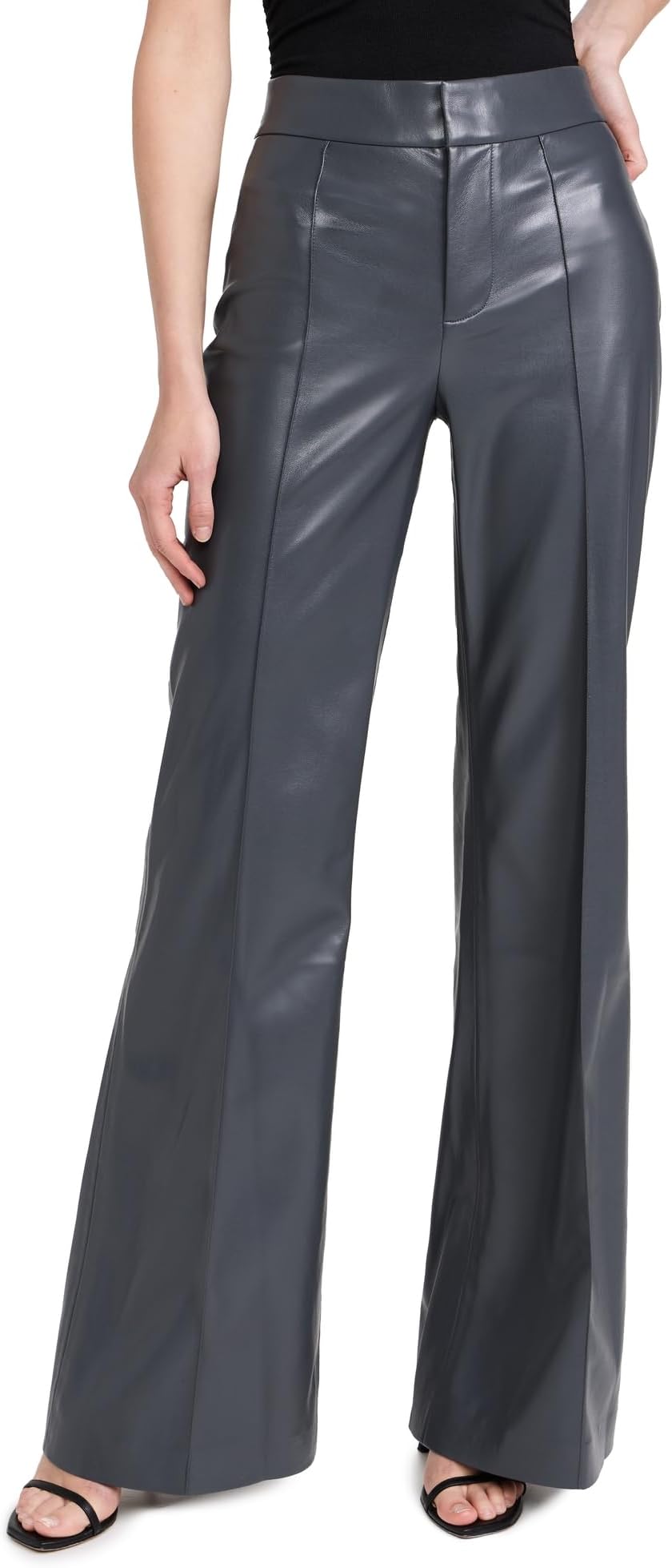 alice + olivia Women's Dylan Vegan Leather Pants