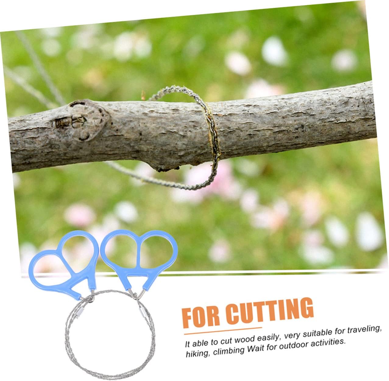 jojofuny 4pcs Survival Saws Stainless Steel Wire Saws for Outdoor Diy Emergency