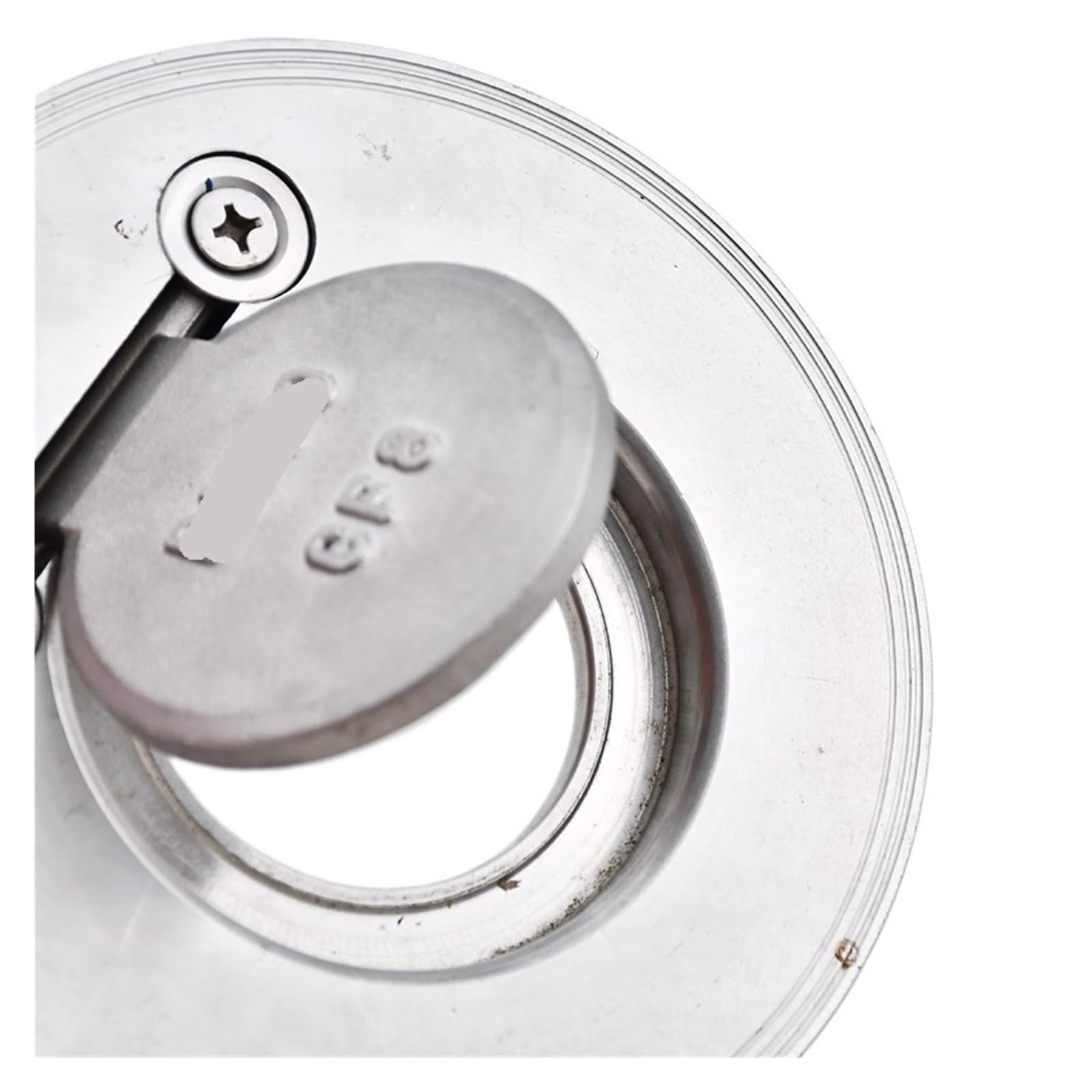 Válvula de retención tipo oblea H74W-16P de acero inoxidable 304, tipo deflector de disco de placa única delgada, 1,5 pulgadas, plateada, 1 unidad