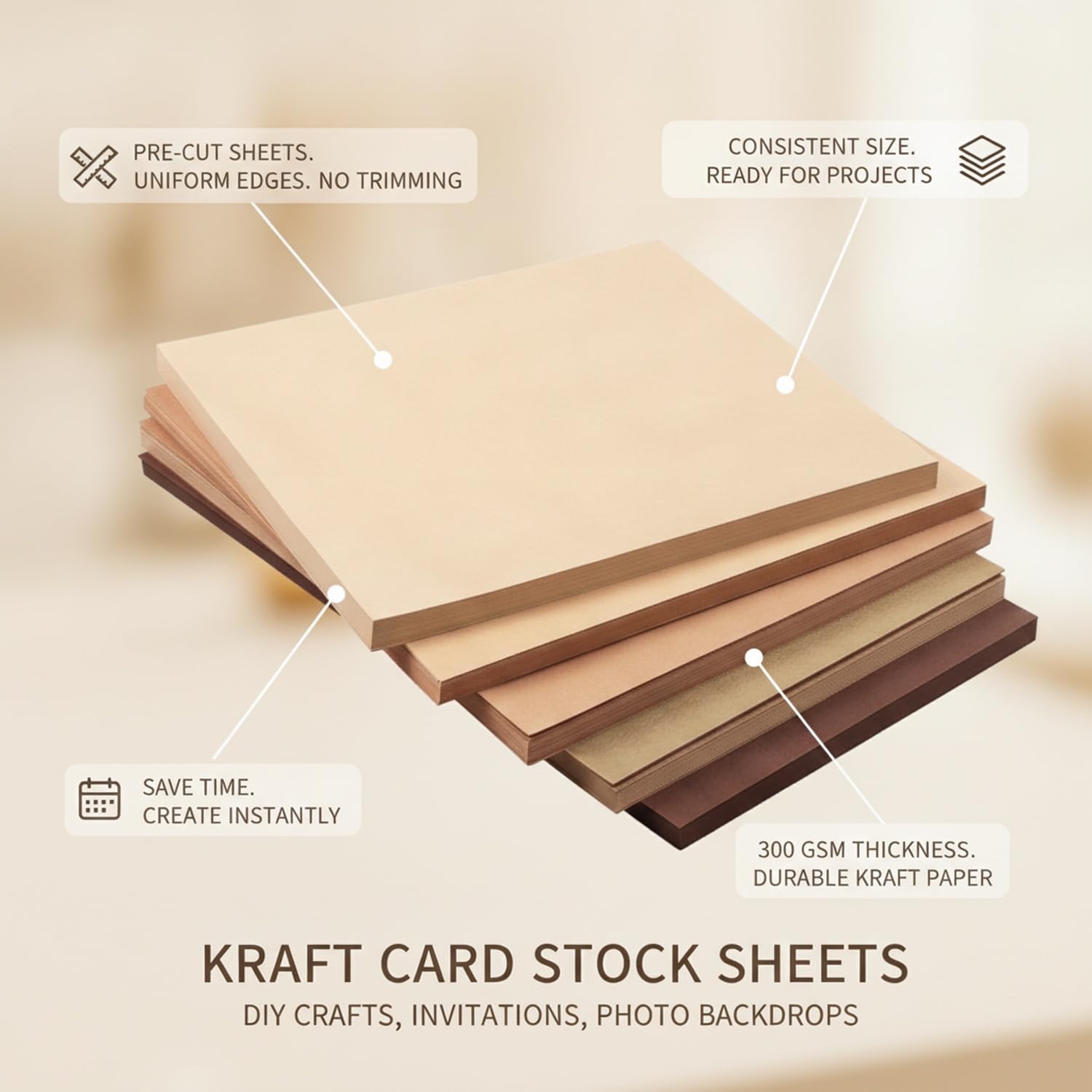 Cartoncini Kraft, 1 Pack
