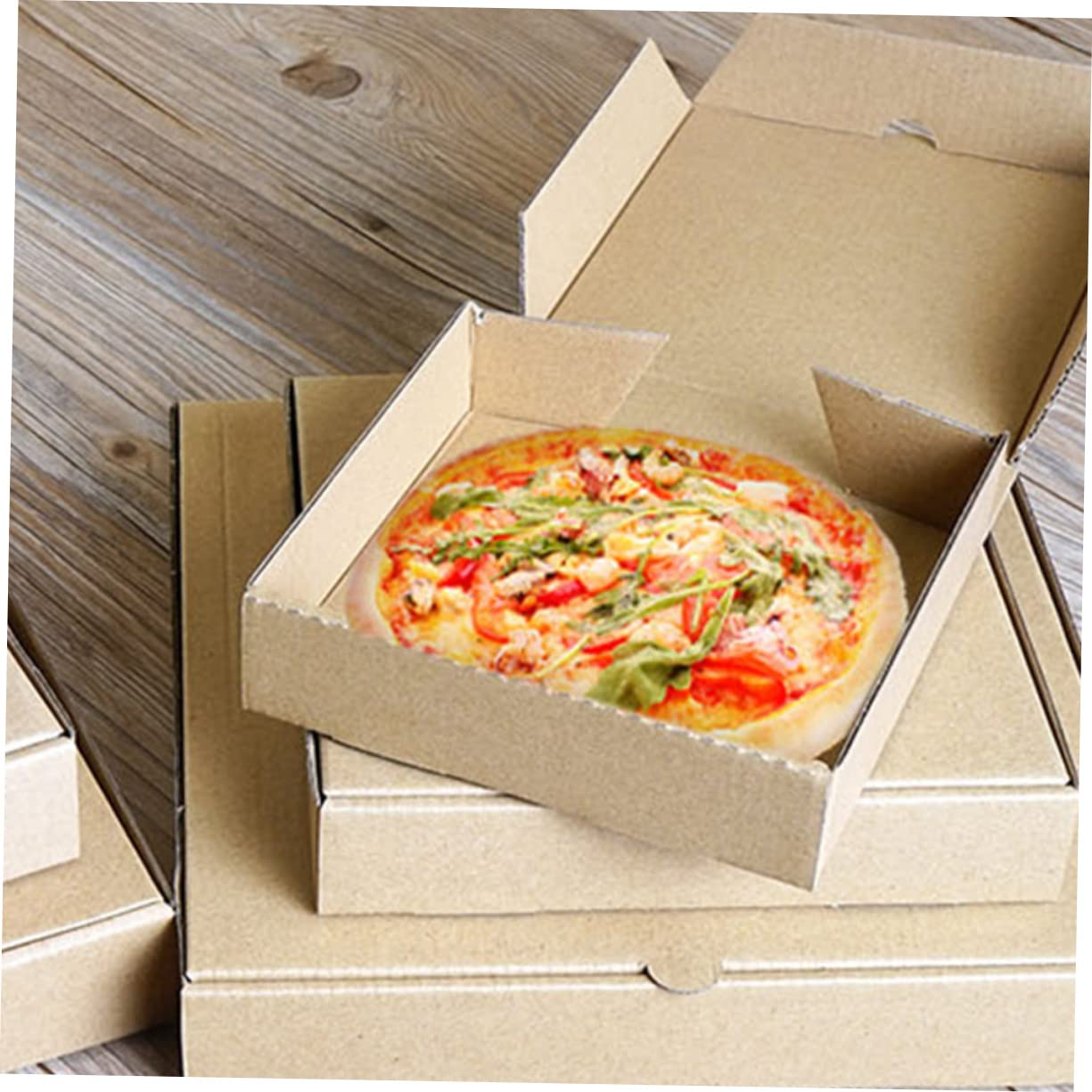 PRETYZOOM Cajas De Pizza Para Llevar 15 Pcs De Papel Corrugado Aptas Para Alimentos