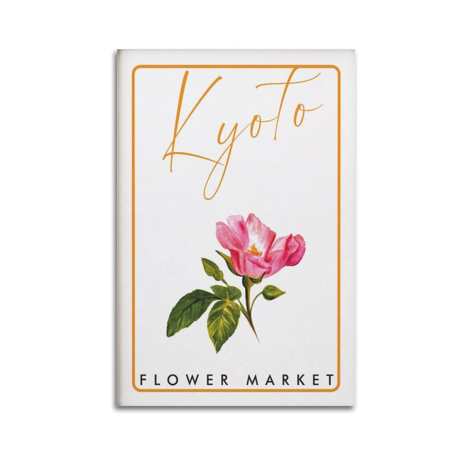 xiaoxiaoshen Kyoto Flower Market Botanical Canvas Poster Wall Art Prints Room Aesthetic Murals Bedroom And Living Decorations 24x36inch(60x90cm)
