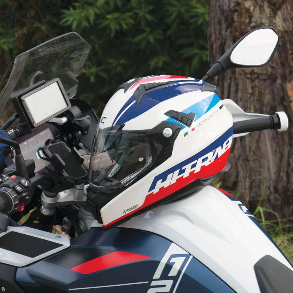 Ropa Trail Moto Casco Trail Arai Tour-X4 Break Bl/Az/Roj TALLA