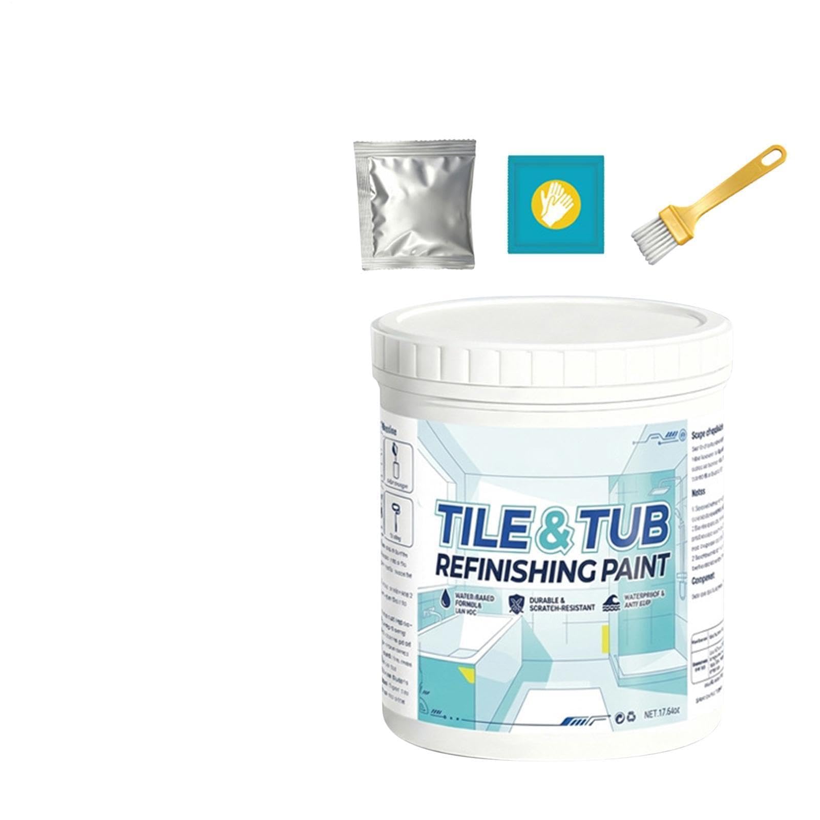Peinture imperméable pour carrelage lavoir et cuisine revêtement étanche semi-brillant 500g