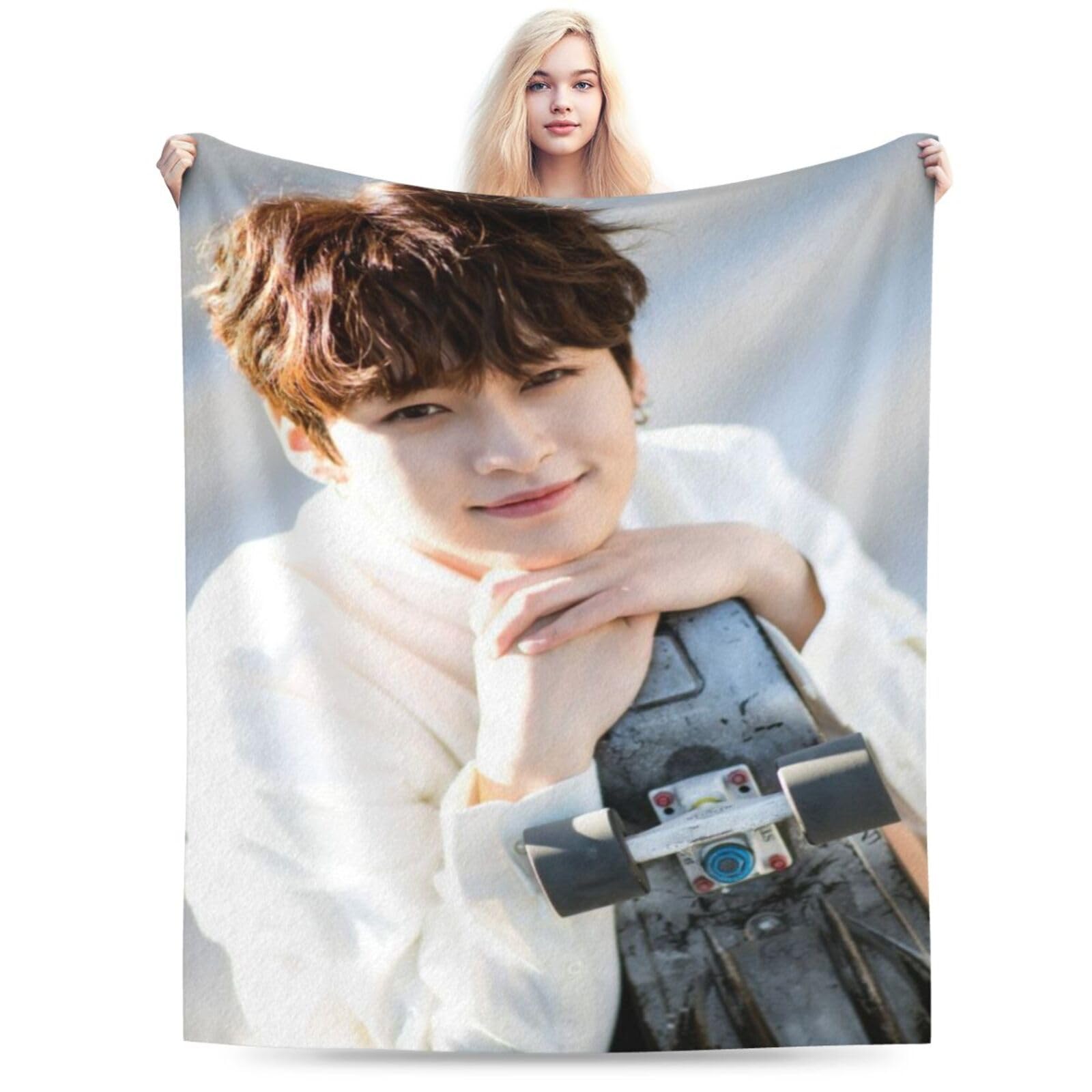 Coperta In Pile Stray Kids Minho - Morbida, Calda, Per Divano, Letto, Viaggi, Campeggio. Regalo Perfetto Per Fan, Multifunzione