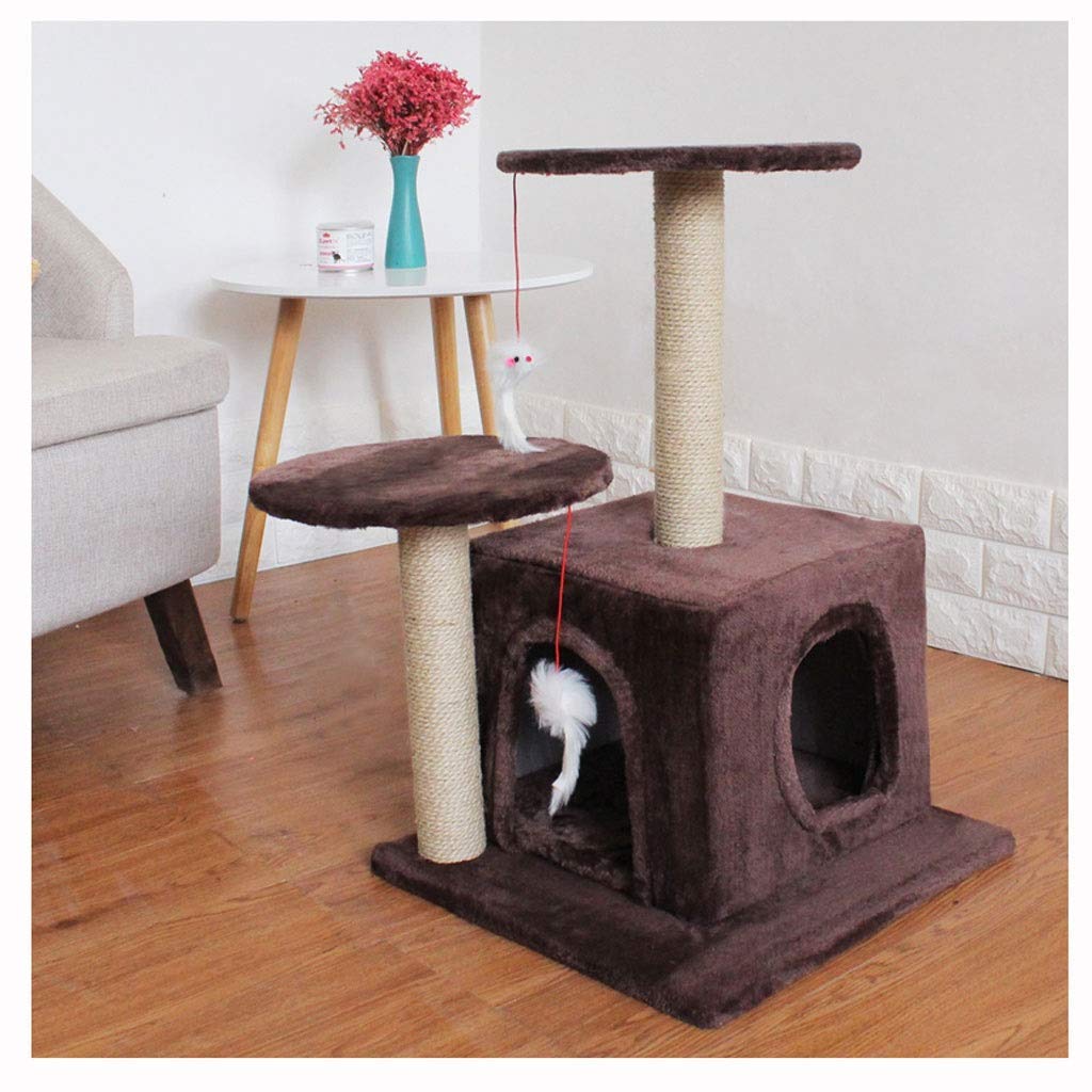 Arbre à chat de 64cm MU pour stopper les griffures et offrir un refuge sécurisé à votre chaton