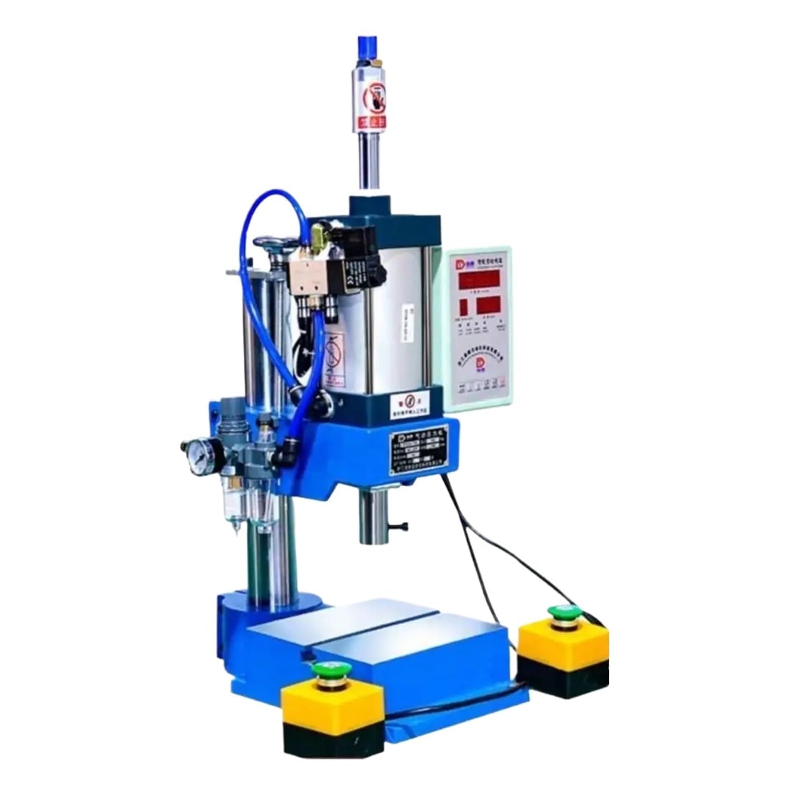 Yhdizsupo Blue Pneumatic Punching Machine 200Kg Single Column 63 Type Bench Press Small Gas Spleen High Precision Riveting Machine(Type 2)