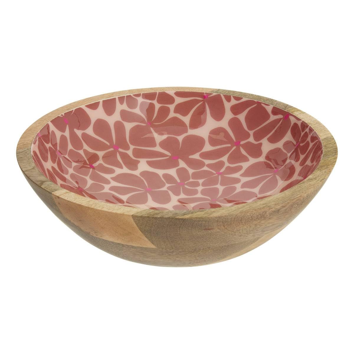 Atmosphera - Saladier inaya d25 cm terre cuite et bois de manguier
