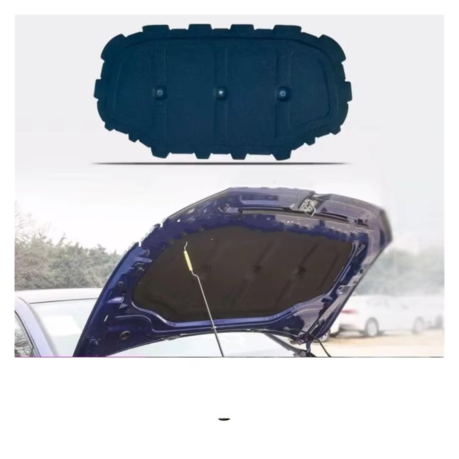 Coussin D'isolation Capot Moteur Avant Pour VW Pour Golf 8 Capot Moteur Voiture Isolation Phonique Et Thermique En Coton Tapis Insonorisé Couverture Mousse