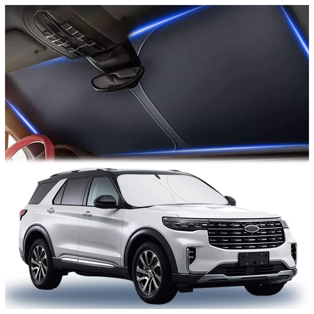 DGFSAJ Car Windscreen Sun Shade for VW ID.4 CROZZ ID4-X 2022 2021 2023+, Sun Shield For Car,Car Sun Shade