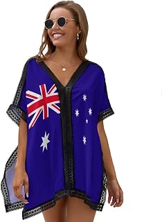 Cameroon Flag Women's Casual Swimsuit Coverup Lightweight Bathing Suit Cover Ups for Summer