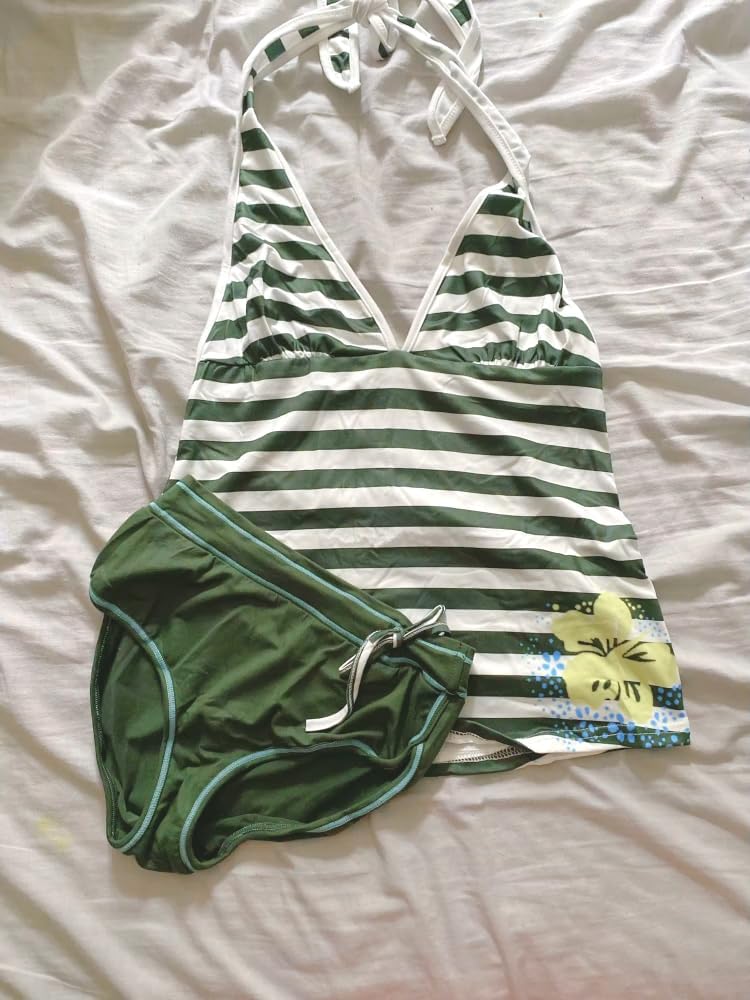 Cute Tankini Swimsuit Y2k Floral Set for Women Vintage 2 Piece Swimsuit 2000s Fashion Aesthetics Clothes - Image 3