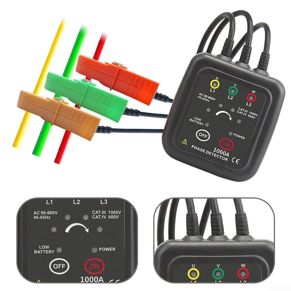ETCR1000A Berührungsloser Phasenprüfer 1000V Drehfeld | Berührungslos messen, 1000V AC Bereich, Drehfelderkennung, positiv/revers Anzeige, sicheres Arbeiten