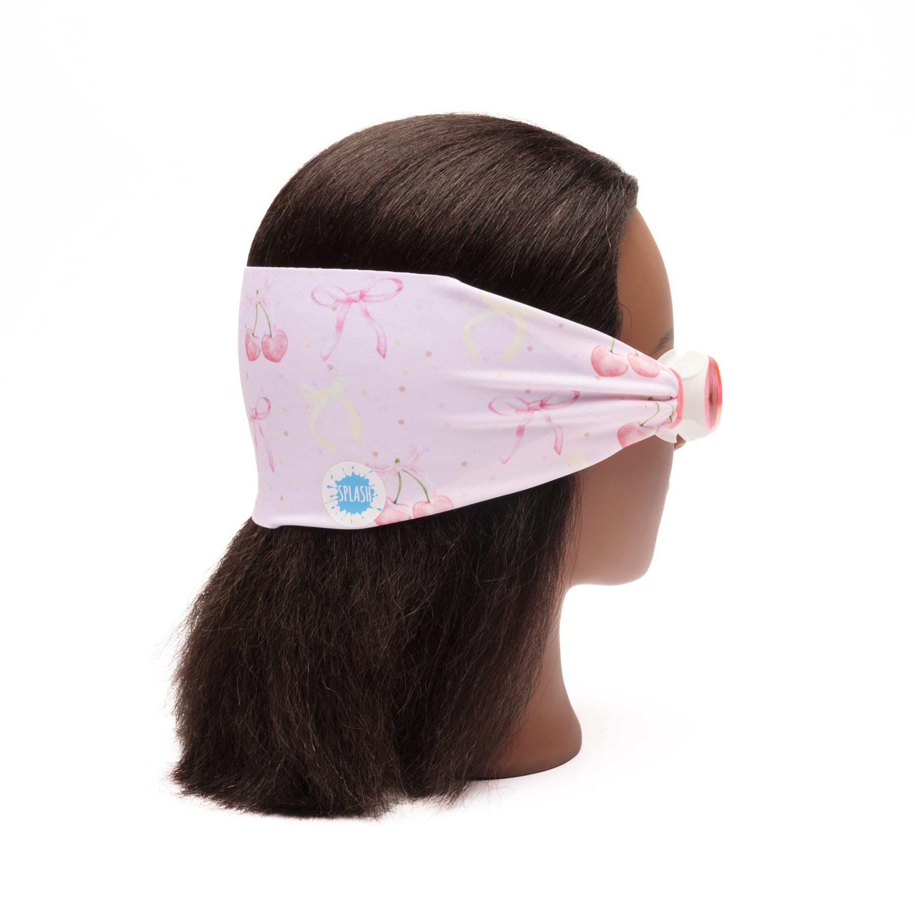 Splash Place Schwimmbrille mit Stoffband, Schwimmbrille für Erwachsene und Kinder, Rosa und Violett