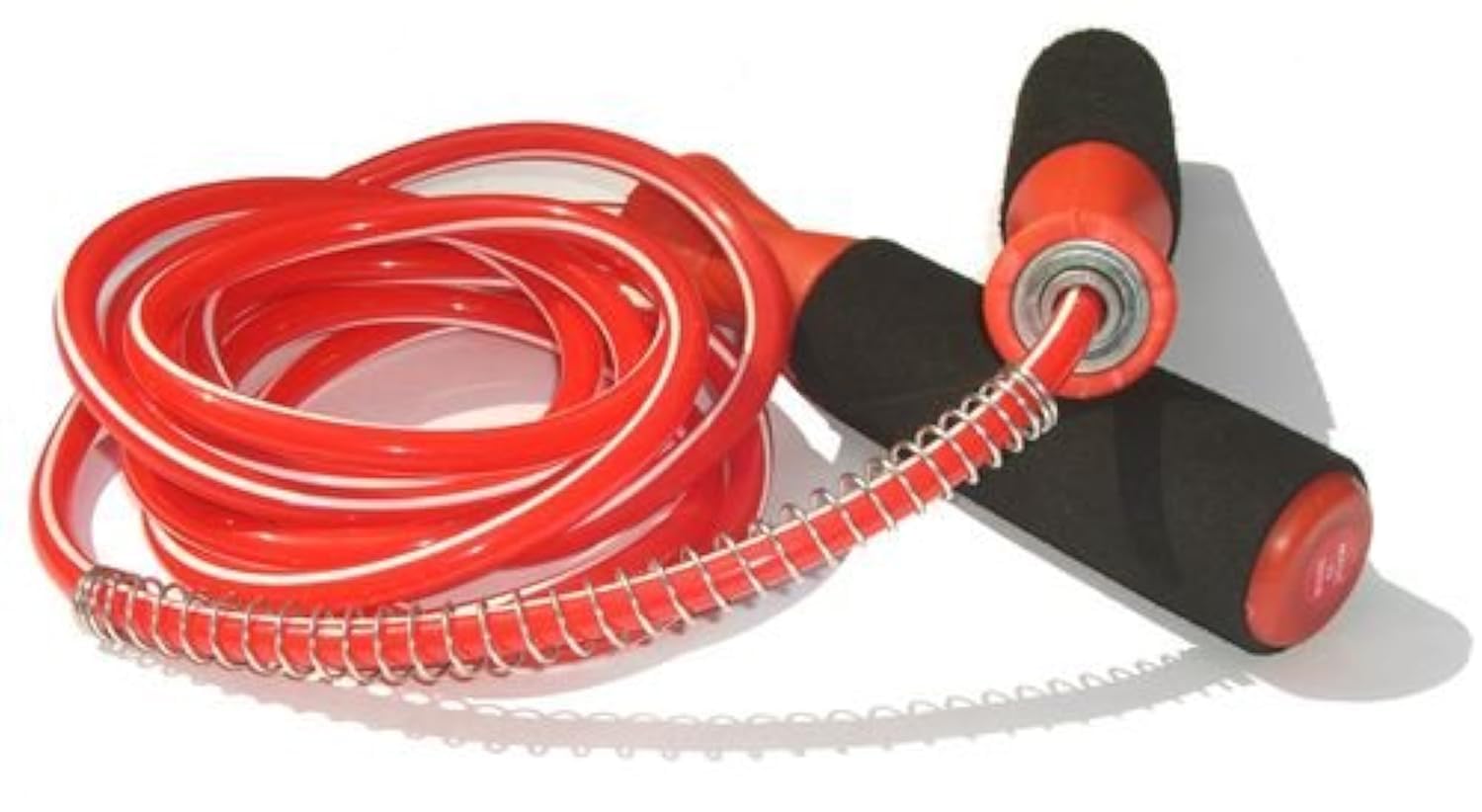 Splay Licorice Twin Colour Jump Rope-Red, Nylon Speed Jump Rope Plastic Handle with Speed Rope Fitness Workouts Fat Burning Exercises Boxing Home Exercise