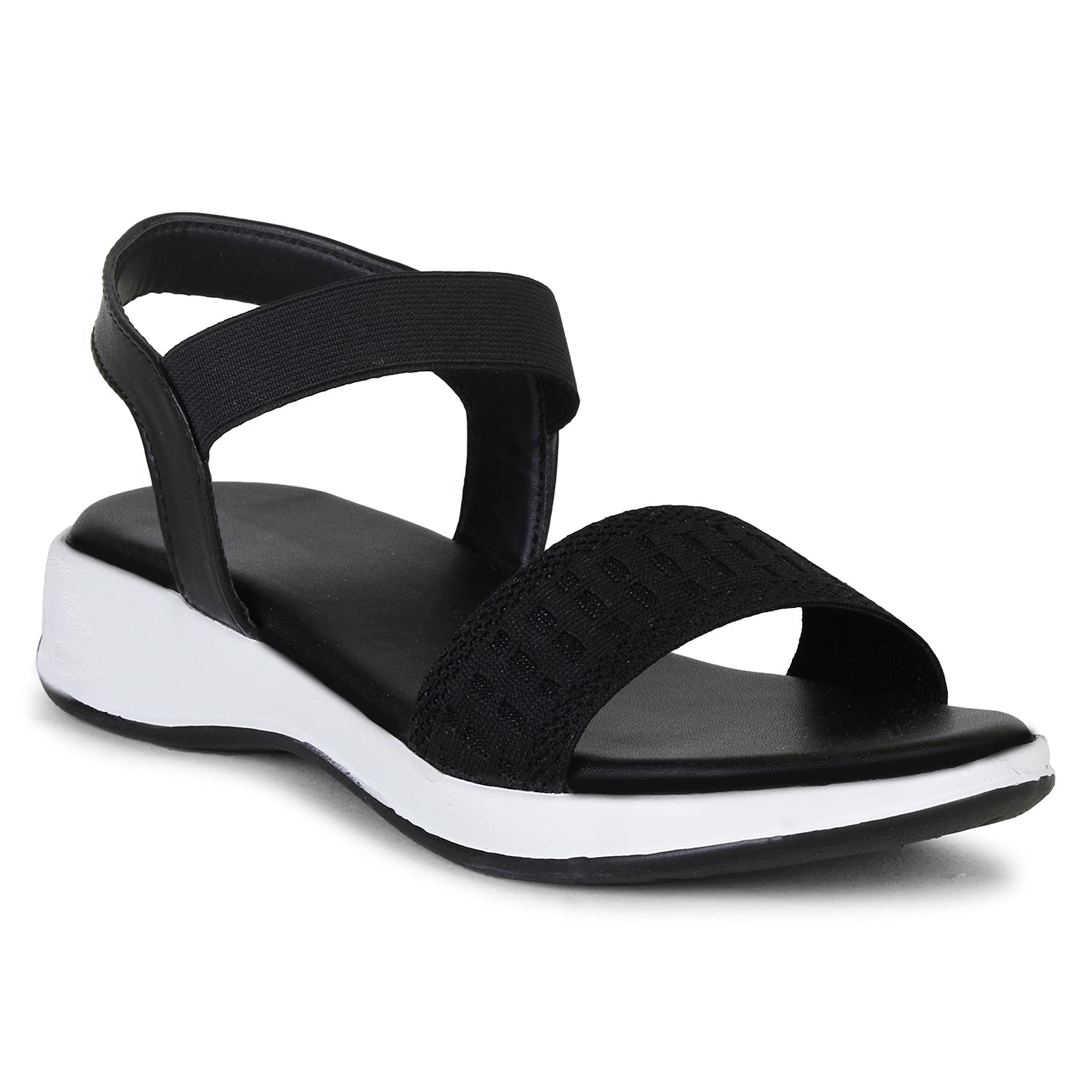 Saphire Flat Sandal,Slipper For Womens And Girls (Black, numeric_7) (B097HNYLY7) Amazon Price History, Amazon Price Tracker