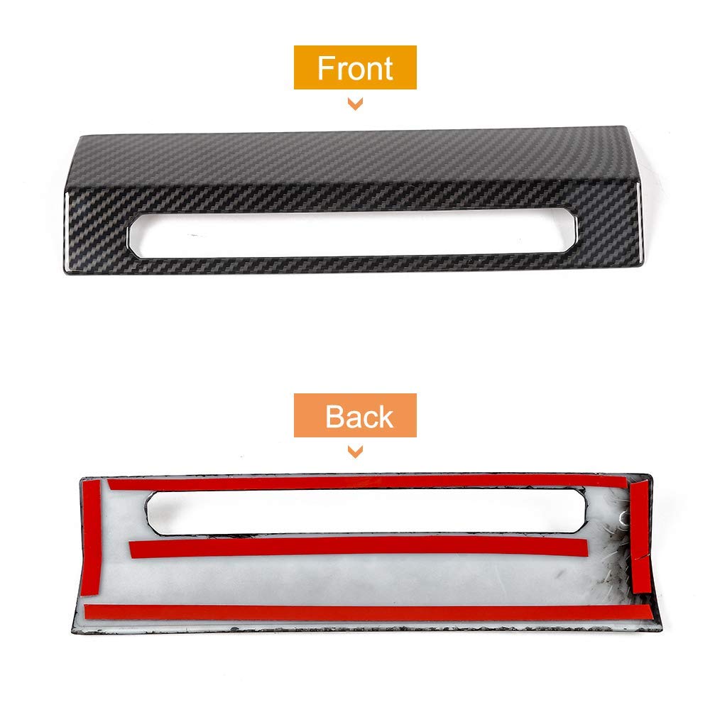 Voodonala do F150 awaryjny przełącznik llight Trim panel dekoracyjny pasuje do 2015 2016 2017 Ford F150 (ziarno włókna węglowego)
