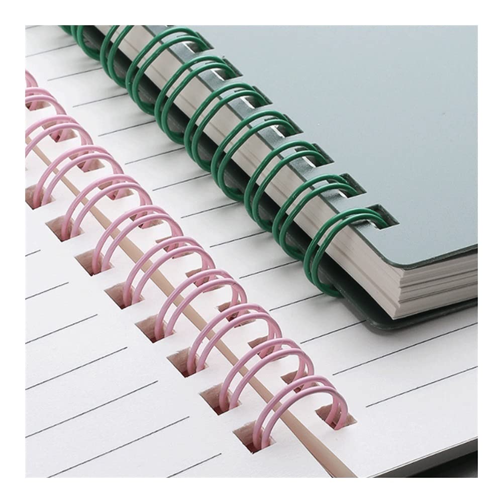 Cuadernos Cuaderno, Diario de Bobina Diario de Ancho Espesado, Cubierta Suave, 4 Paquetes, Adecuado para Hacer Planes, Oficina, útiles Escolares Oficina Escolar (Color : A, tamaño : A5)