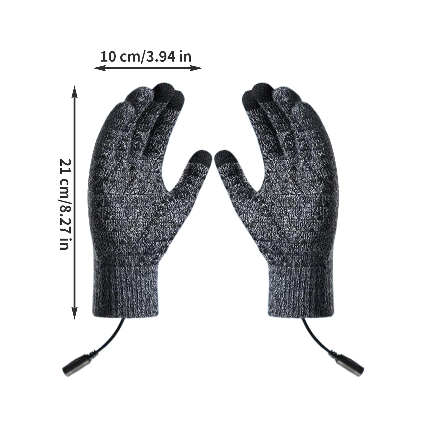 Guantes de correr, guantes ligeros antideslizantes para pantalla táctil, guantes térmicos de invierno con 3 modos de resistencia al viento, ropa cálida para ciclismo, esquí, senderismo, snowboard