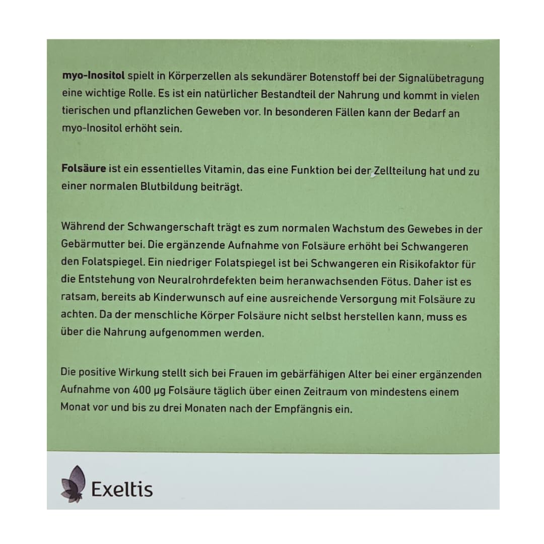 Clavella premium 1x 60 Beutel I Nahrungsergänzungsmittel für Frauen mit Kinderwunsch I körperliche Vorbereitung auf Schwangerschaft I Folsäure I Myo-Inositol I Spar-Set plus Pharma Perle give-away