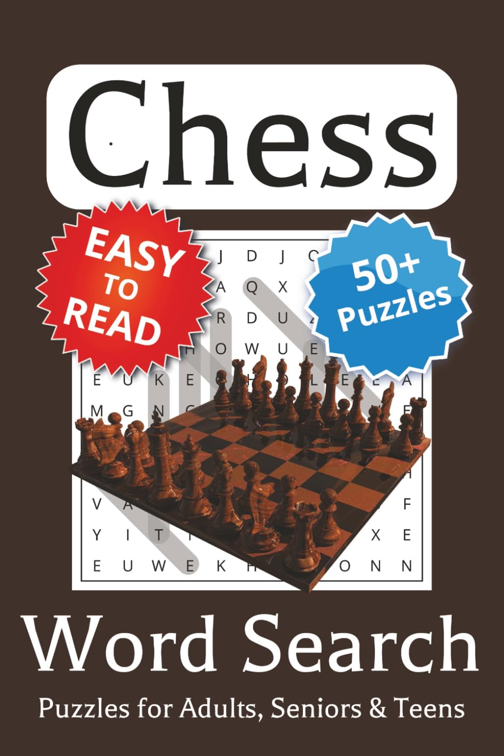 Chess Word Search Puzzle Book: Word Searches with Easy to Read Print about Chess | 6x9 inches, 110 pages | 50+ Puzzles
