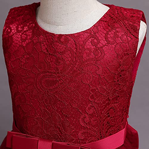 Flower Girl Lace Dress for Kids Pageant Wedding Bridesmaid Party Maxi Gown Princess Communion Sequins Tulle Dresses4