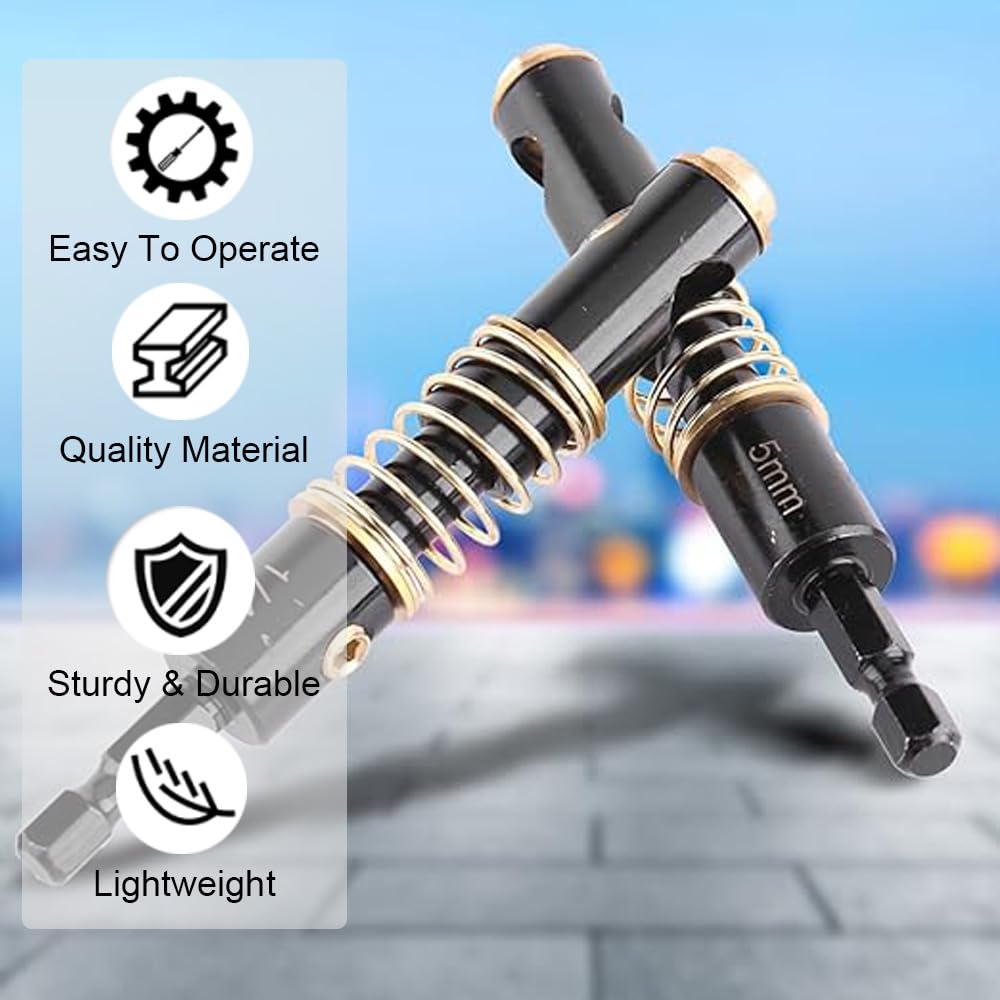 Punte Per Trapano A Cerniera Autocentranti - 5mm Per Lavorazione Legno - Set Professionale - Foto 2