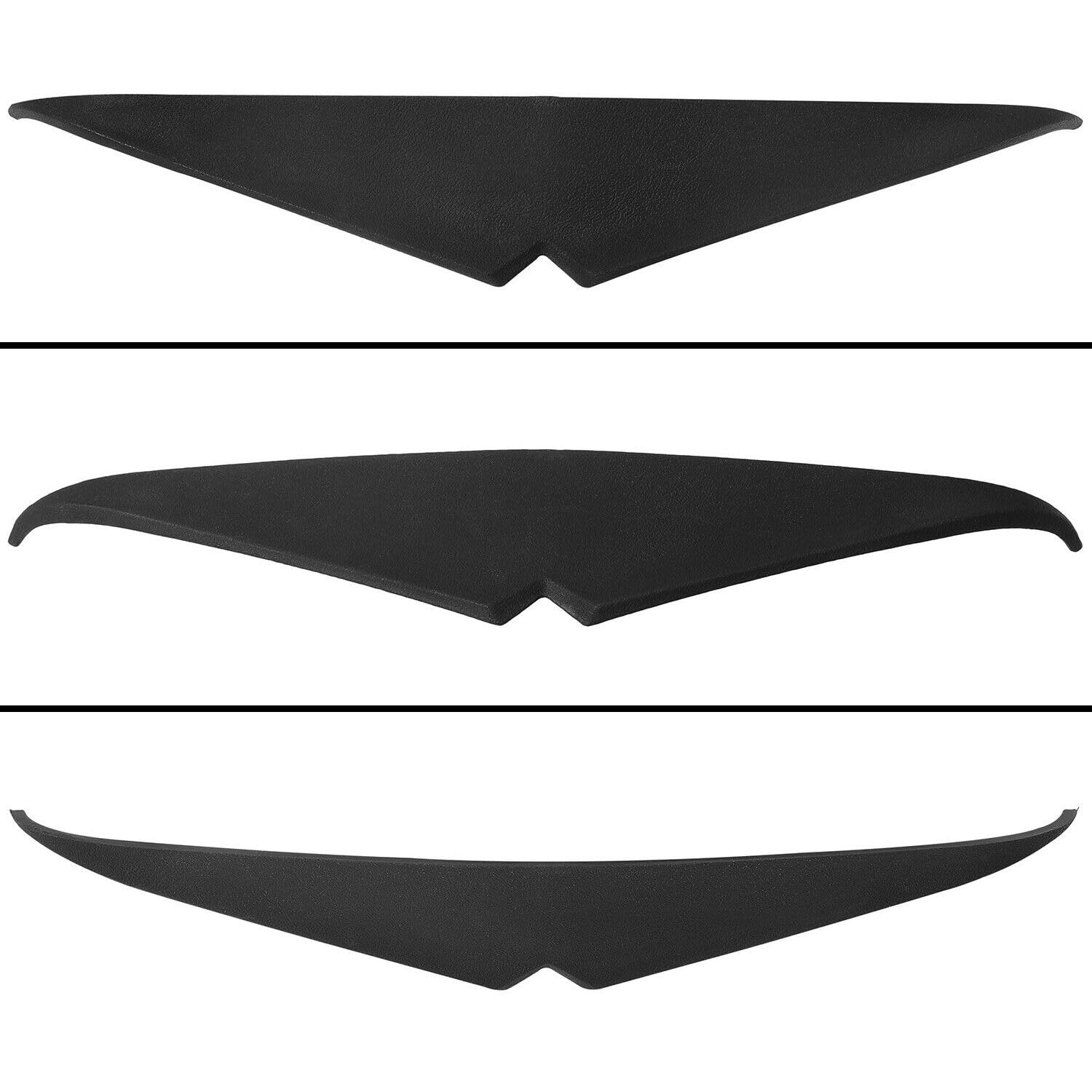Wangcmcol Mean Mug Bezel Headlamp Eyebrow Trim Cvo Plastic Front for 2015-2022 801-0170