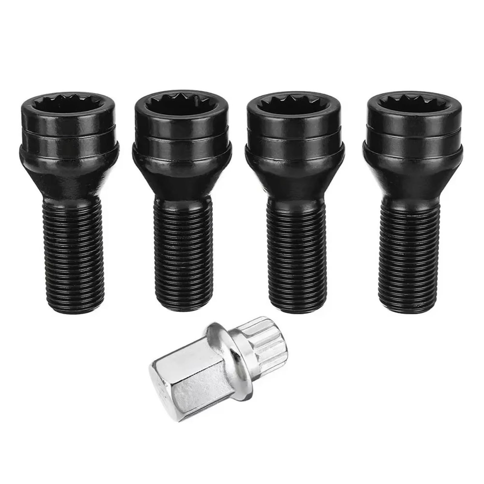 Bulloni ruota auto Compatibile Con BMW Per X5 F15 2013 Set Di 4 Bulloni In Acciaio Per Cerchi In Lega OEM: 36136776076