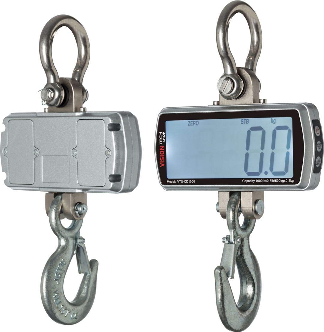 Hоt Dеаlѕ VisionTechShop Digital Crane Scale, VTS-CD 1000lb, 500kg Heavy Duty Compact Hanging Scale Touch Key LCD Display for Home Farm Factory Flаѕh Dеаlѕ - 40% оƒƒ VisionTechShop Digital Crane Scale, VTS-CD 1000lb, 500kg Heavy Duty Compact Hanging Scale Touch Key LCD Display for Home Farm Factory