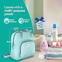 Johnson's Baby Gift Pack with Maternity Backpack/Diaper Bag | Newborn Essentials Kit for Baby Girl/Boy | 11 Baby Products Including Teal Travel Bag & Comb gallery image