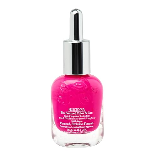 Miniatura 3 de Nailtopia Esmalte de uñas de origen biológico, sin astillas, totalmente natural, fortalecedor con biotina y superalimentos, fórmula resistente a las